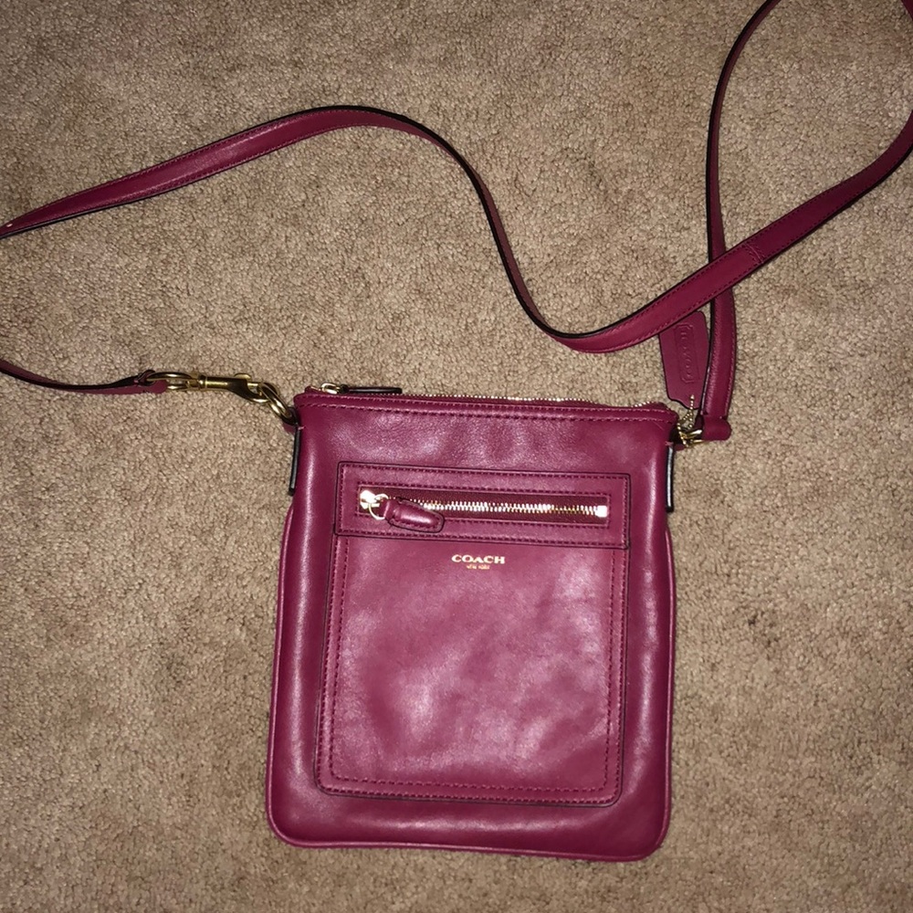 Coach leather crossbody purse